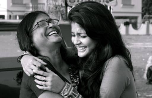 Megha Chakraborty and mom Tultul