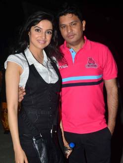 Filmmaker Bhushan Kumar with wife Divya Khosla