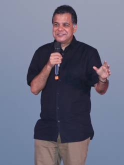 Raj Nayak at the launch of India Banega Manch