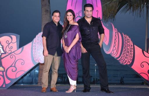  Raj Nayak, Mona Singh andd Krushna Abhishek at the launch of India Banega Manch