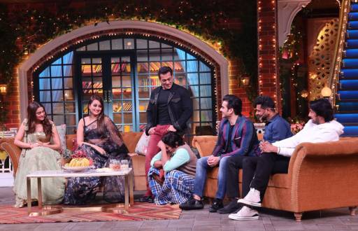 Dabbang Salman Khan on the sets of The Kapil Sharma Show