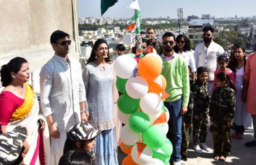 Divyanka Tripathi and Vivek Dahiya at Bhopal for Republic Day Celebration
