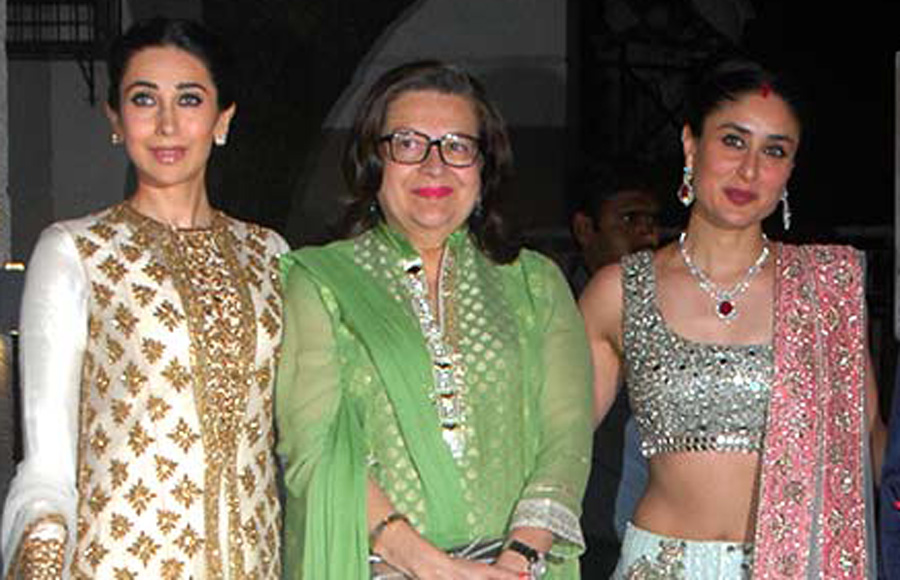 Babita with her daughters Karisma and Kareena Kapoor