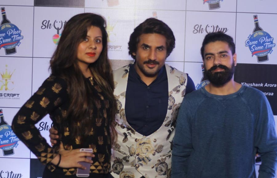 Television celebrities at  Khushank Arora and Ojaswi Aroraa's resto bar's launch party