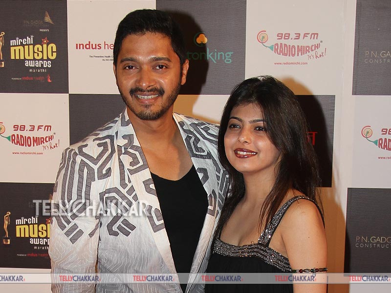 Shreyas Talpade with wife Deepti