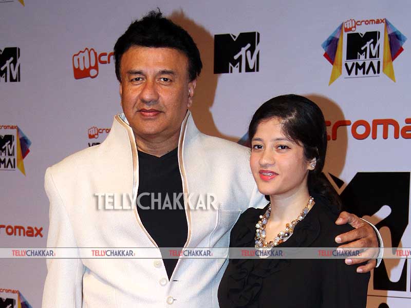 Anu Malik with his daughter