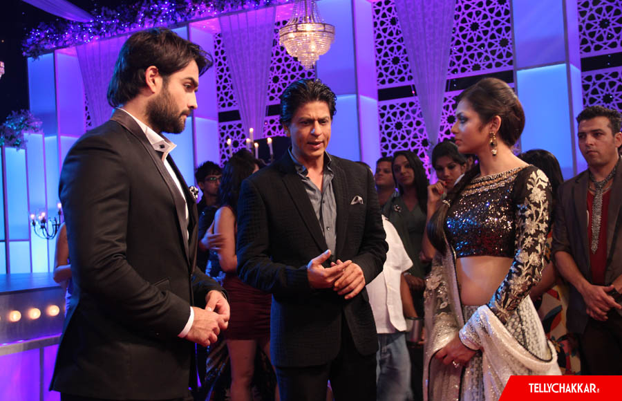 Shah Rukh Khan ,Vivian Dsena and Drashti Dhami