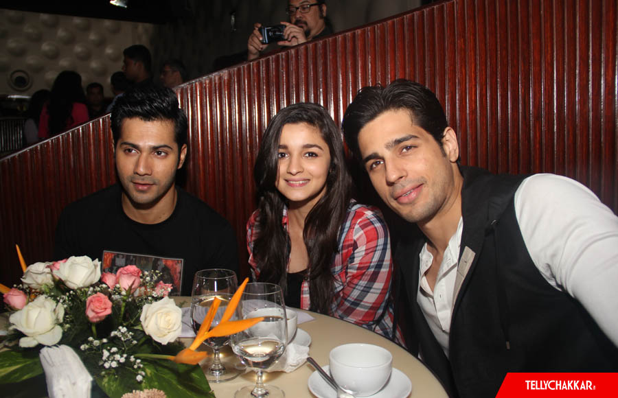 Varun Dhawan,Alia Bhatt  and  Siddharth Malhotra 