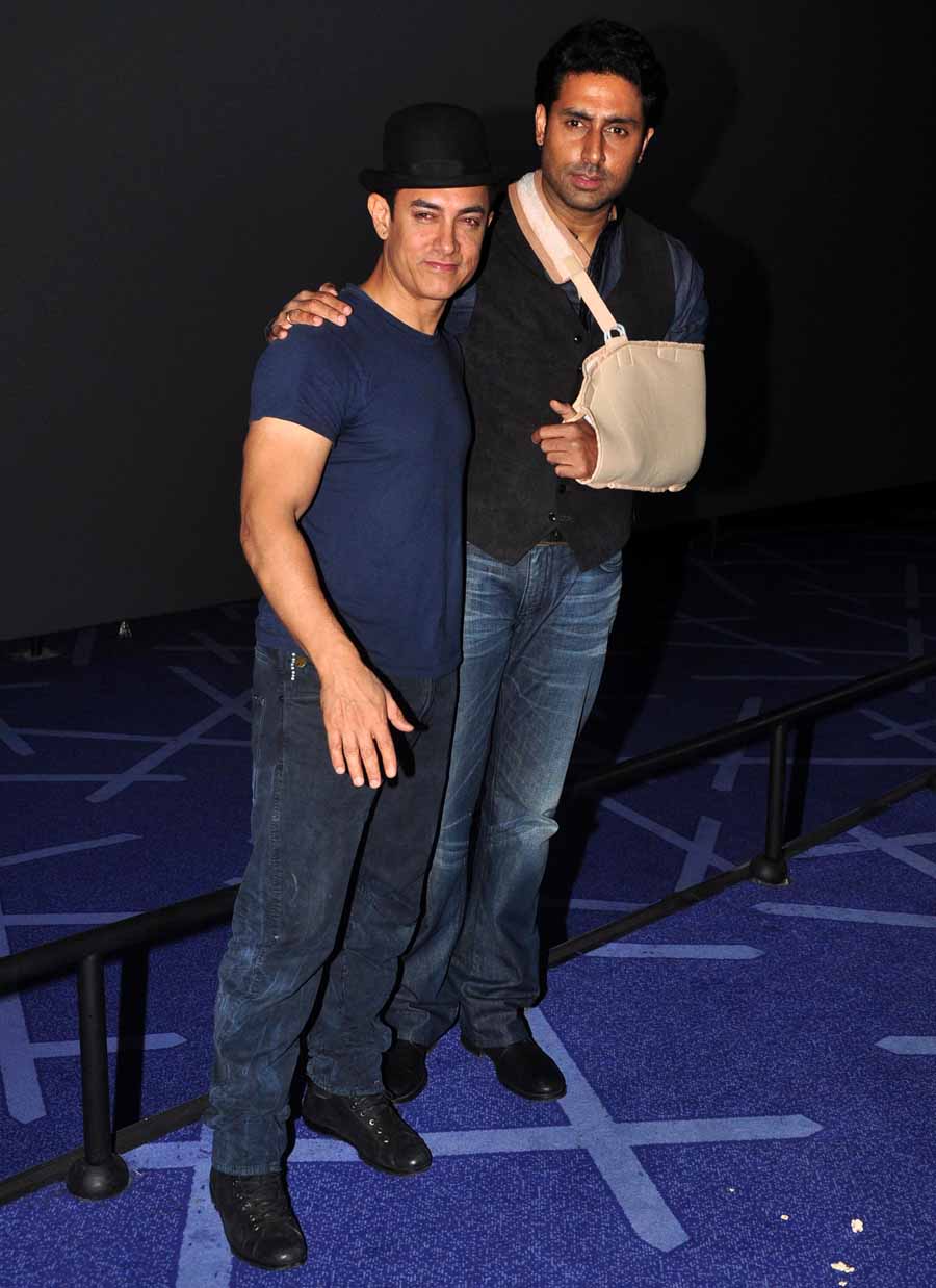 Aamir Khan and Abhishek Bachchan