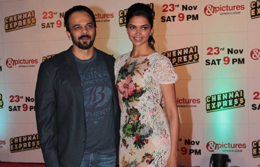  Rohit Shetty and Deepika Padukone