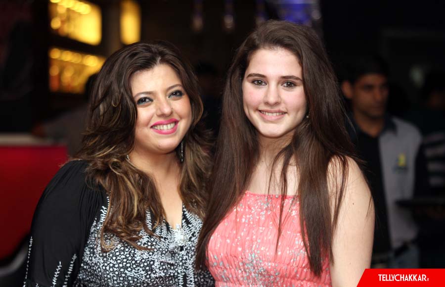 Delnaaz Irani with a friend