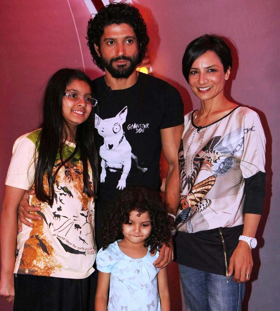 Farhan Akhtar with Family