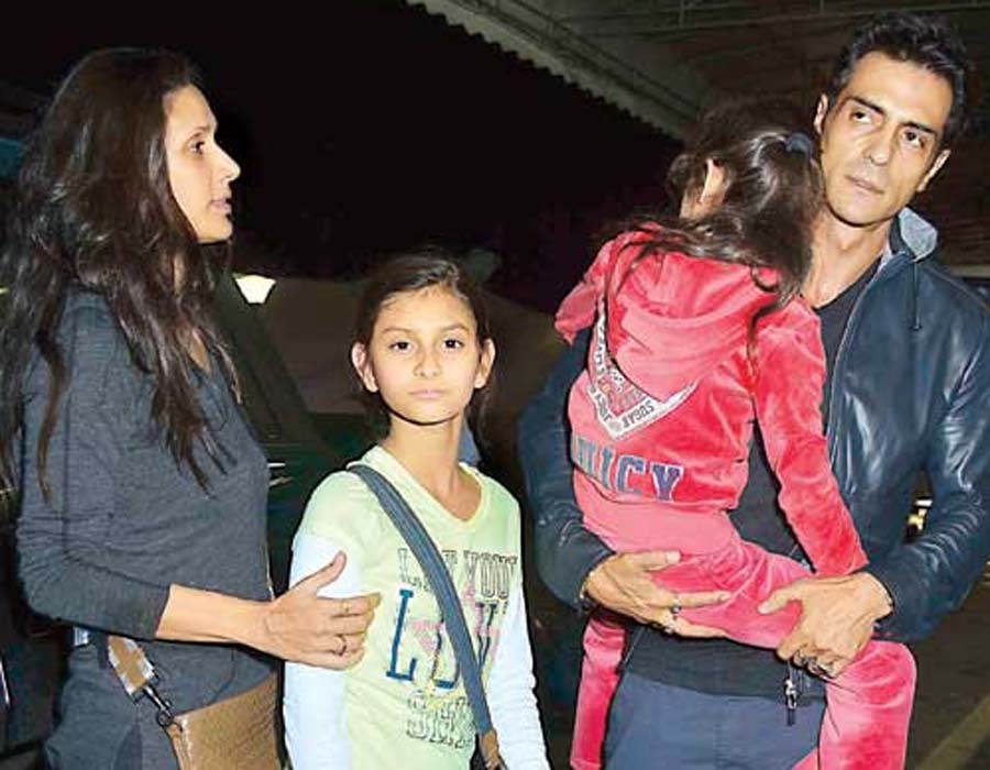 Arjun Rampal with Family