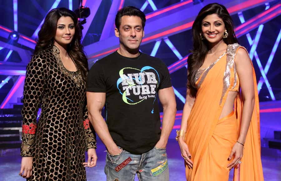 Daisy Shah, Salman Khan and Shilpa Shetty