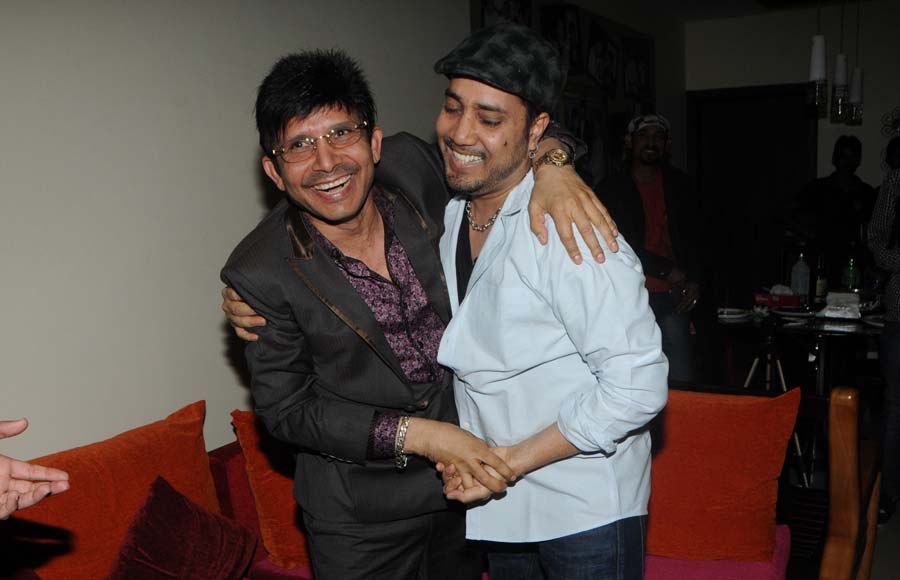 Kamaal R Khan with Mika Singh