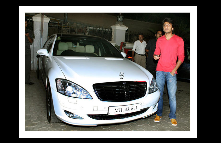 Ritiesh Deshmukh with his Merc