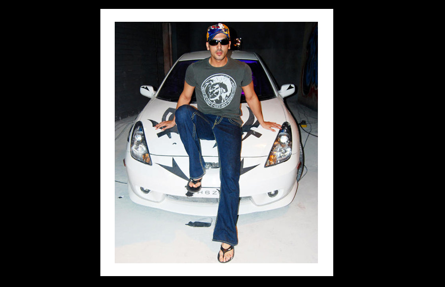 Zayed Khan with his Toyota 