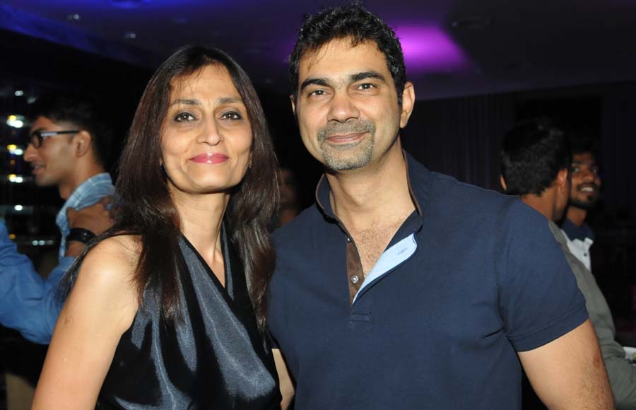 Architect Sanjay Puri with his wife