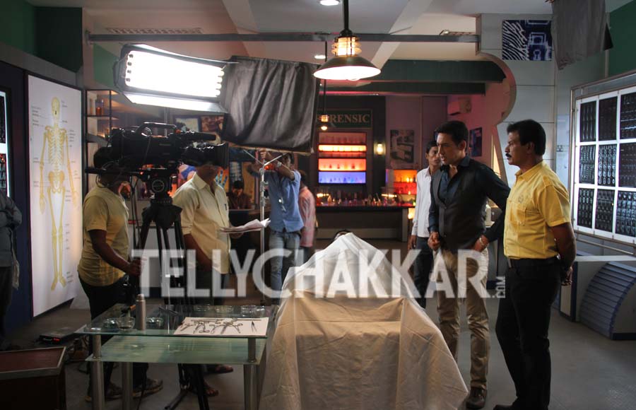 On the set: Sony TV's CID