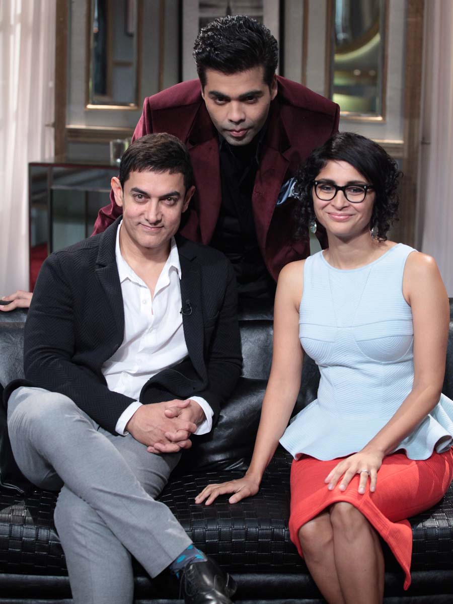 Aamir Khan, Kiran Rao and Karan Johar