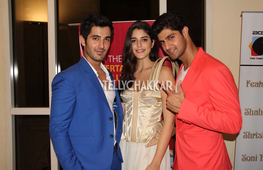 Actors Aditya Seal ,Izabelle Leite and Tanuj Virwani   - PURANI JEANS