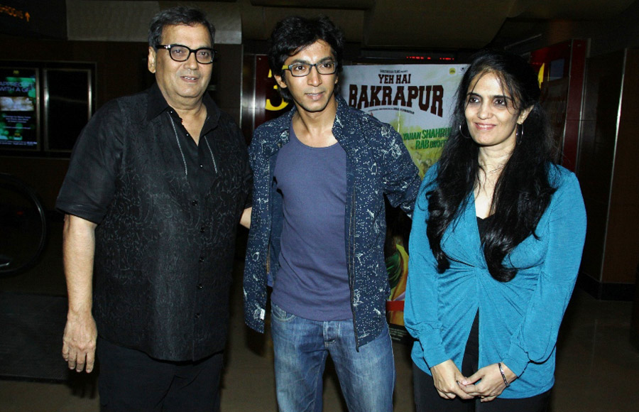 Subhash Ghai with Anshuman Jha and Janaki Vishwanathan