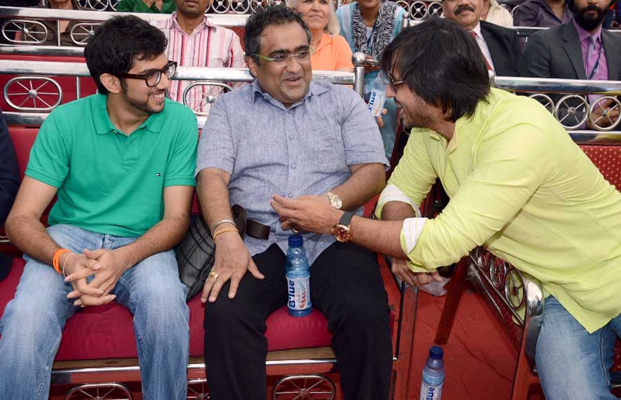 Aditya Thackeray, Kunal Ganjkawala & Vivek Oberoi