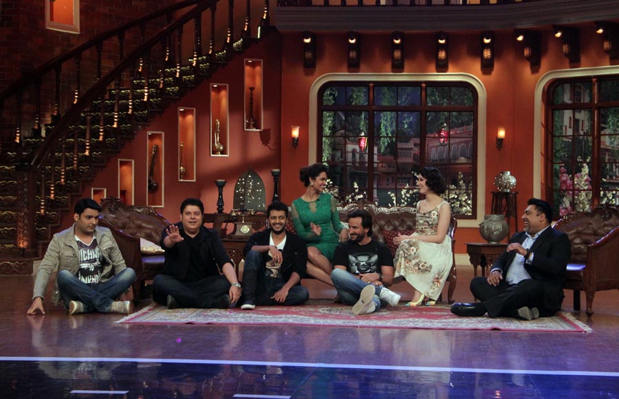  Humshakals Cast on the sets of Comedy Nights With Kapil