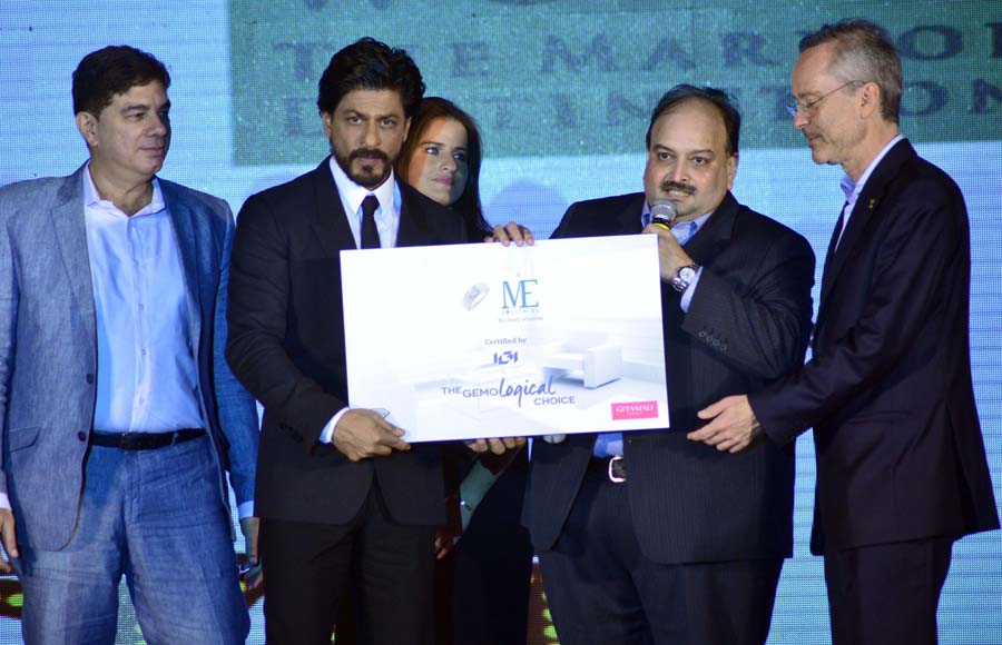 Mehul Choksi, CMD, Gitanjali Group and Bollywood actor Shahrukh Khan