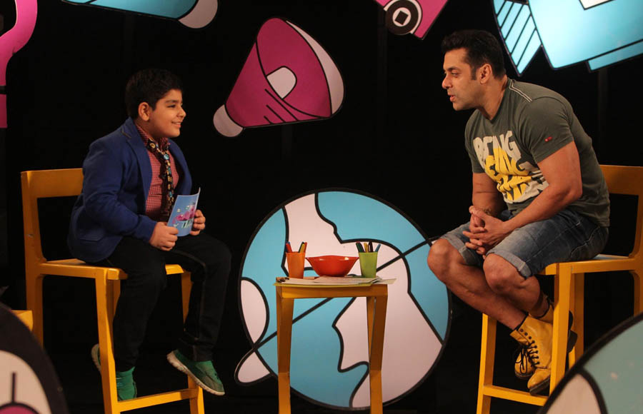 Salman Khan on the sets of Disney's Captain Tiao