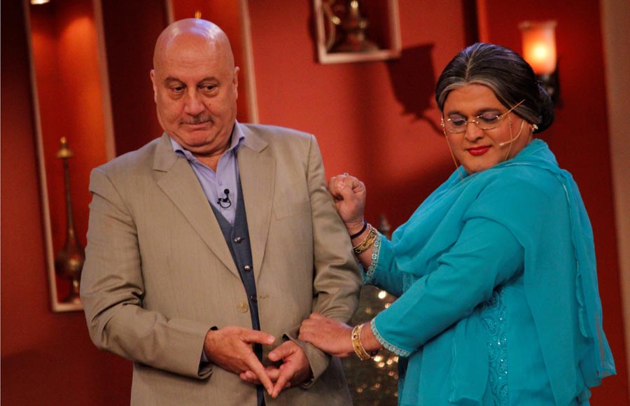 Anupam Kher and Ali Asgar