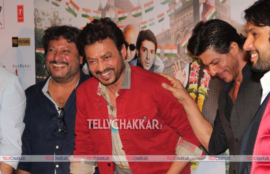 Tigmanshu Dhulia, Irrfan Khan and Shah Rukh Khan