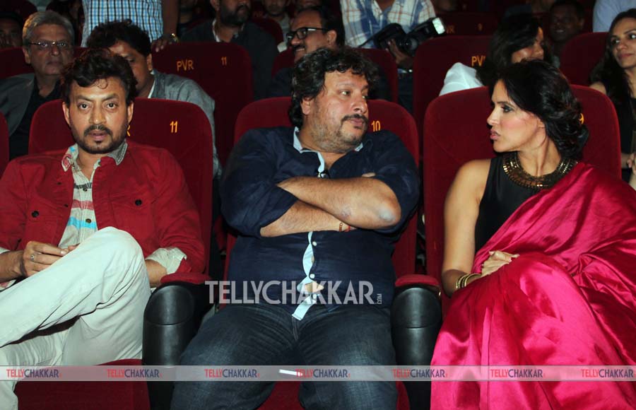 Irrfan Khan, Tigmanshu Dhulia and Neha Dhupia