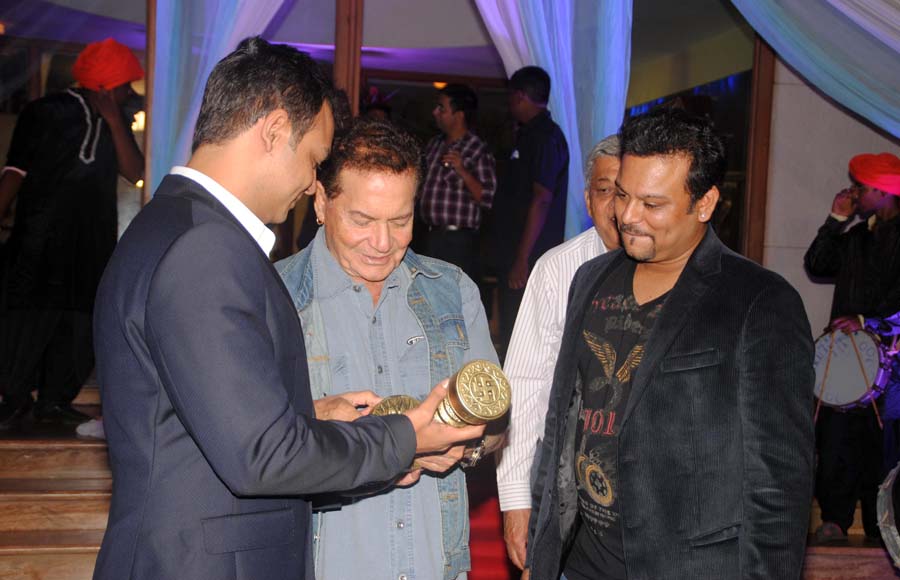 Producer Siddharth kUmar tewary, Salim khan and Rahul Kumar tewary