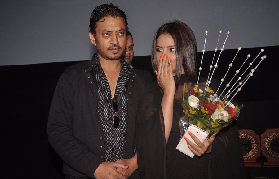 Irrfan Khan and Neetu Chandra