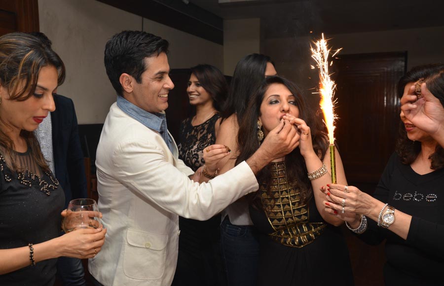 Aman Verma feeding cake