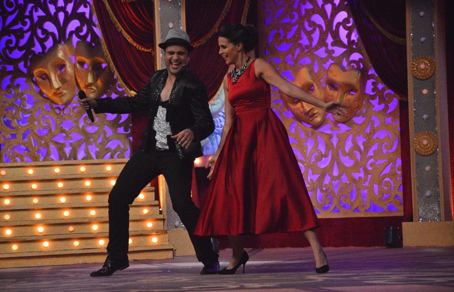 Krushna Abhishek with Neha Dhupia