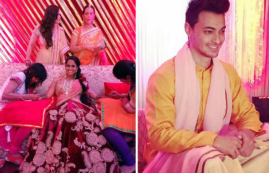 Arpita Khan and Aayush Sharma