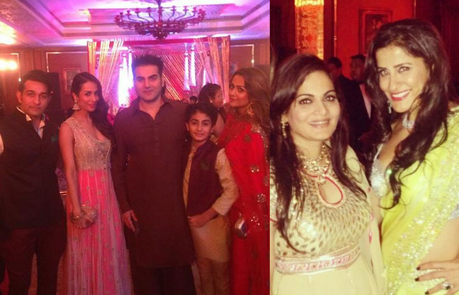 Arbaaz Khan, Malaika Arora Khan, Amrita Arora and Alvira Khan Agnihotri