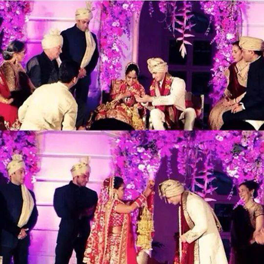 Wedding pics of Arpita Khan