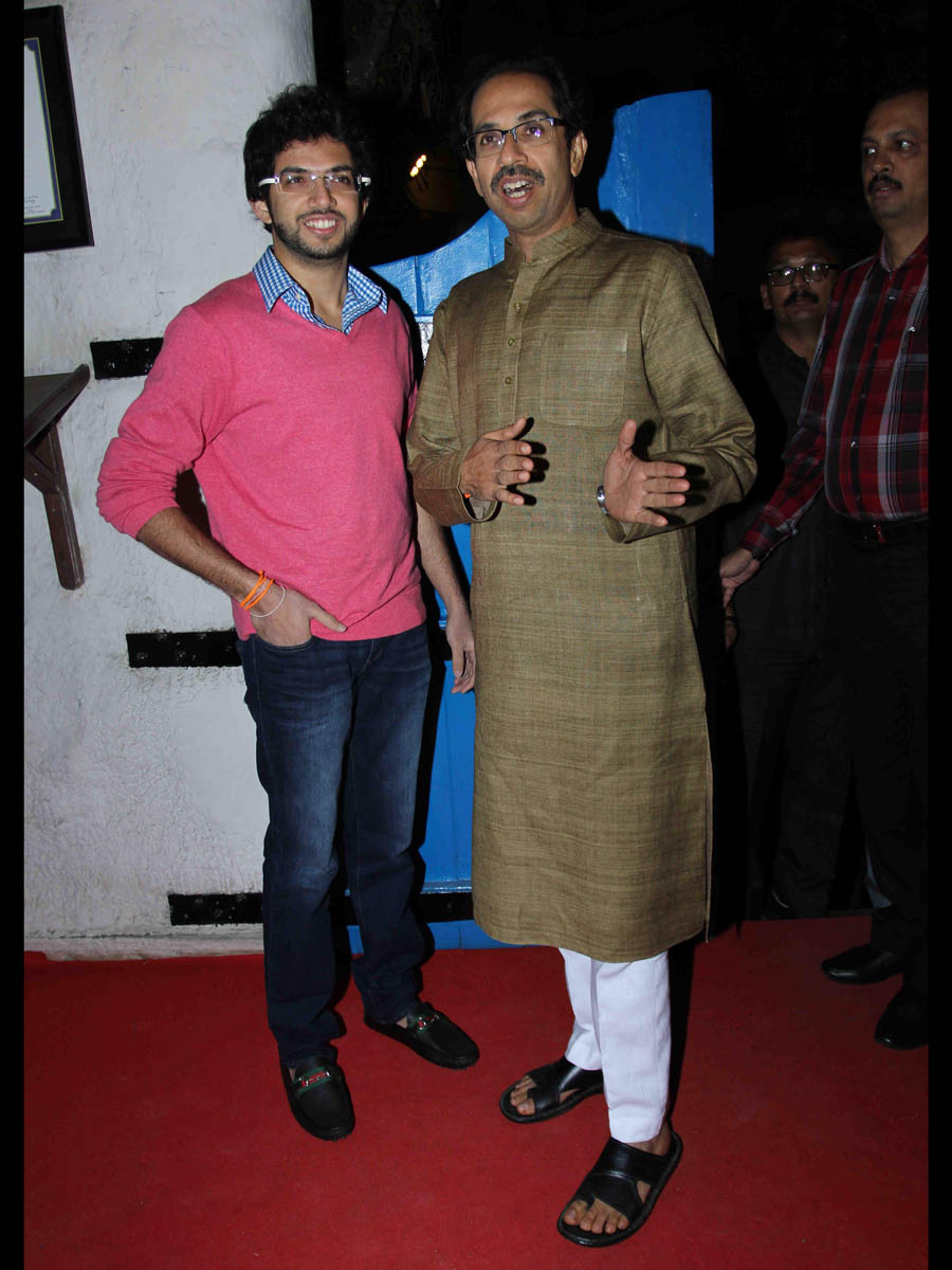 Aditya Thackrey and Uddhav Thackrey