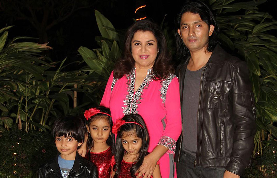 Farah Khan with her family