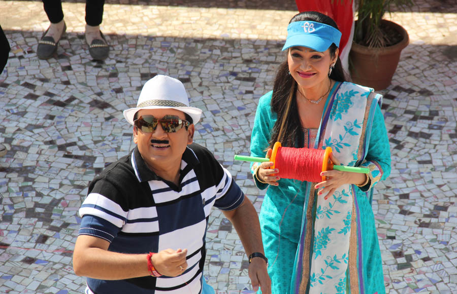 Dilip Joshi and Disha Vakani