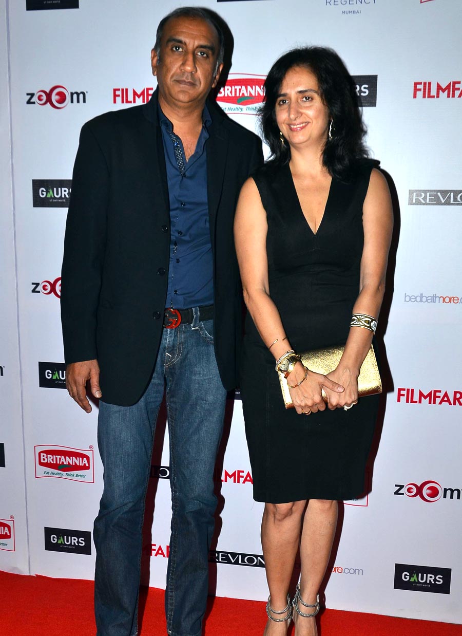 Milan Luthria with wife