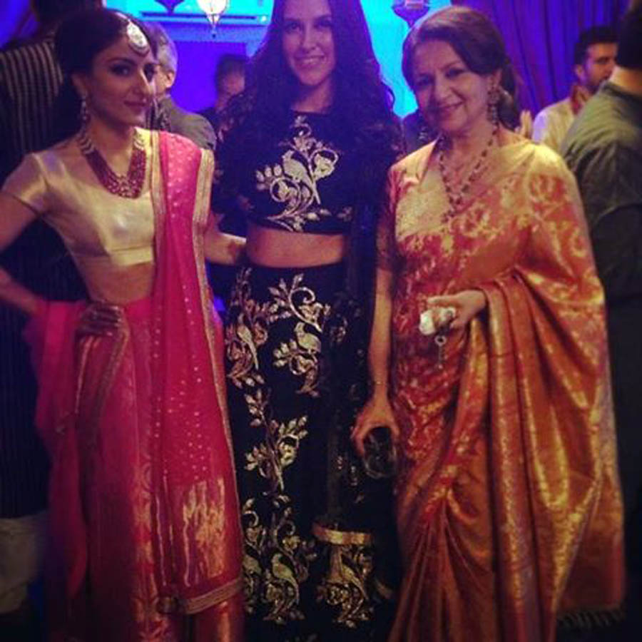 Soha Ali Khan, Neha Dhupia and Sharmila Tagore