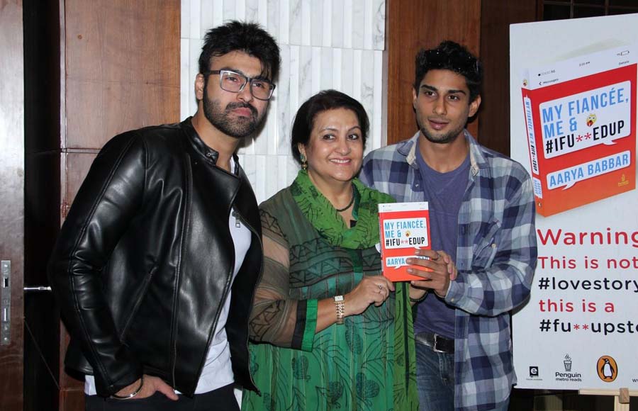 Aarya and Prateik with Nadira Babbar