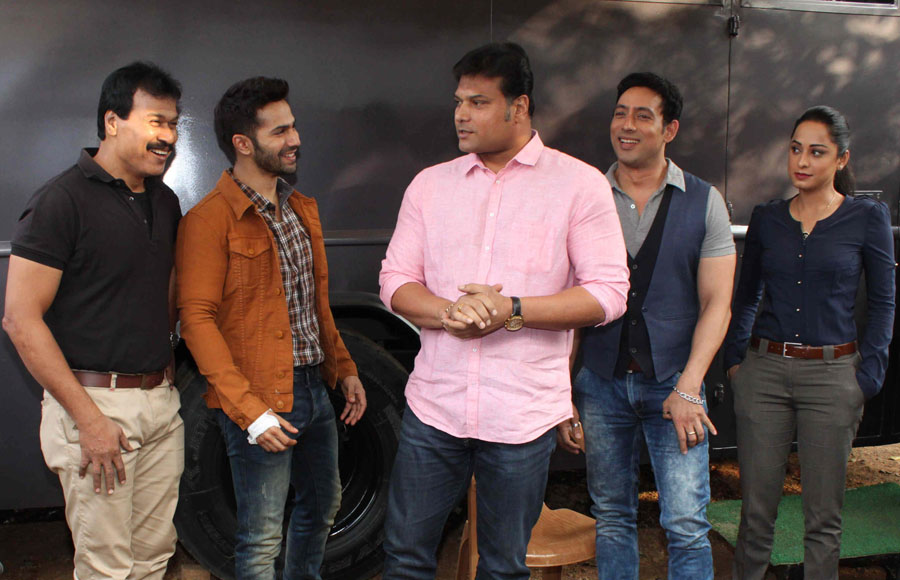 Varun Dhawan on the sets of Sony TV's CID