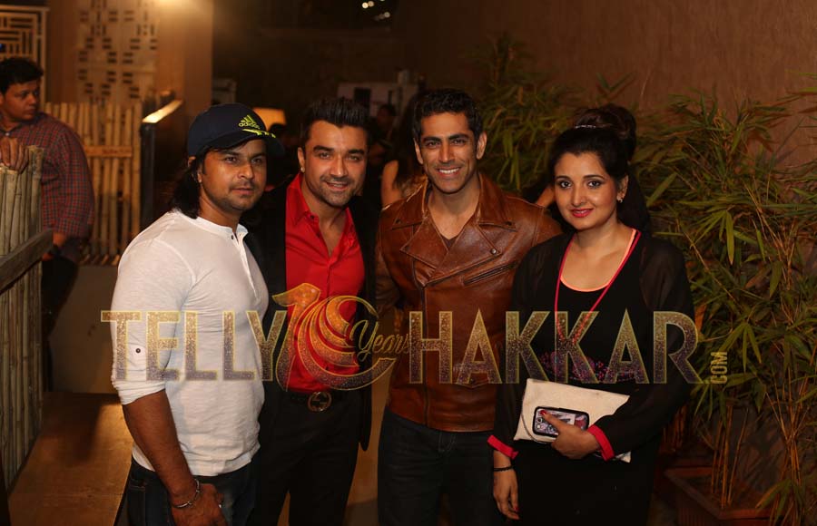 Ajaz Khan with Tarun Khanna and Smriti