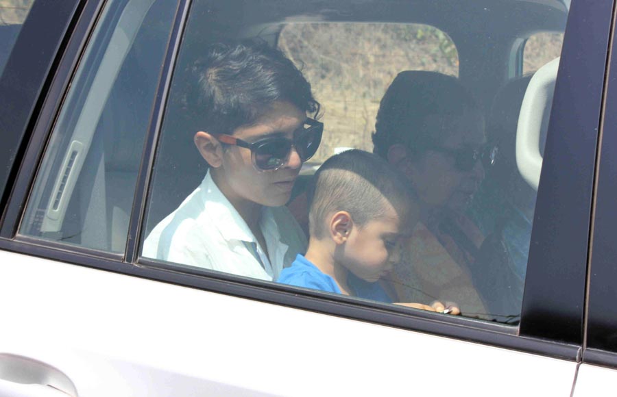 Aamir Khan's wife Kiran Rao with son Azad Rao Khan