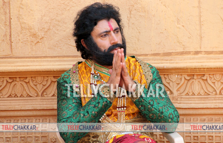 On the sets of Sony TV's Maharana Pratap